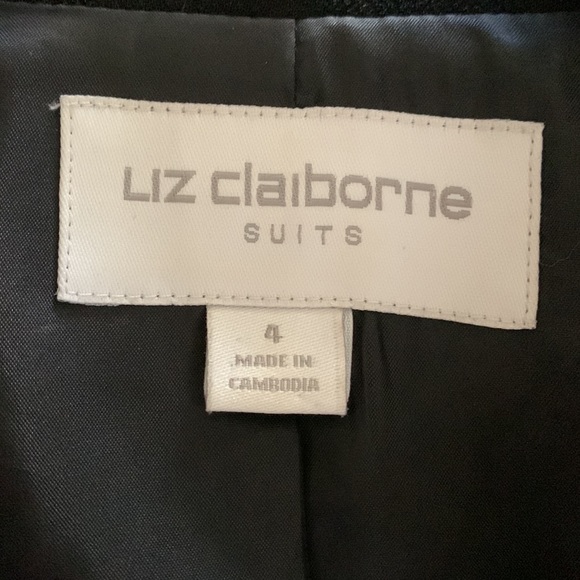 Liz Claiborne Suits Black Jacket - Picture 6 of 9